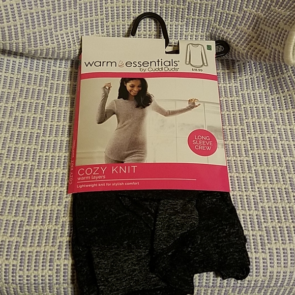 New Cuddl Duds Women's Sweater Knit Thermal Top - Picture 3 of 6